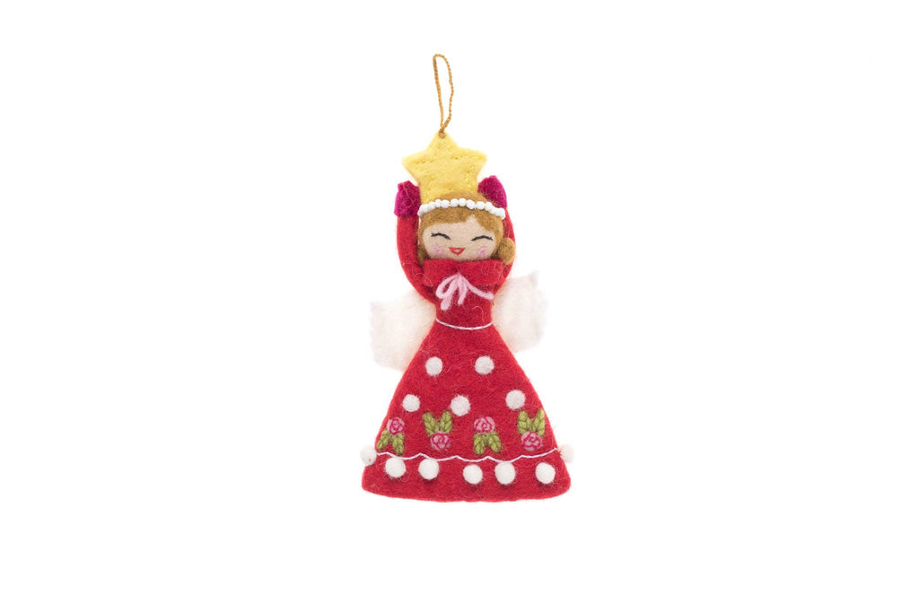 Red Angel Ornament