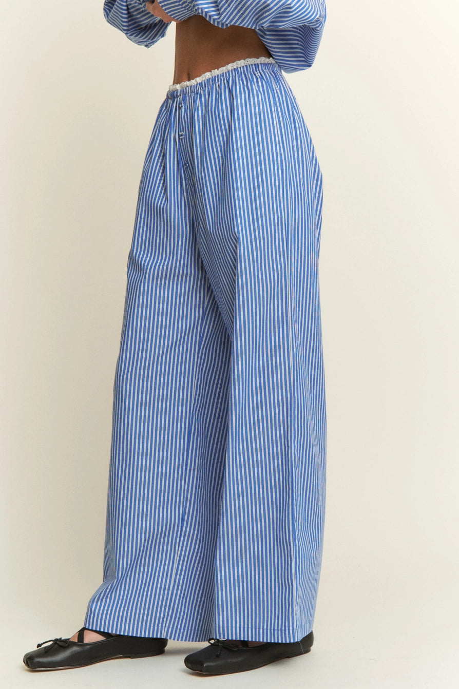The Ruby Stripe Loungewear Wide Leg Pants