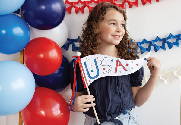 Cardstock Coloring Pennant