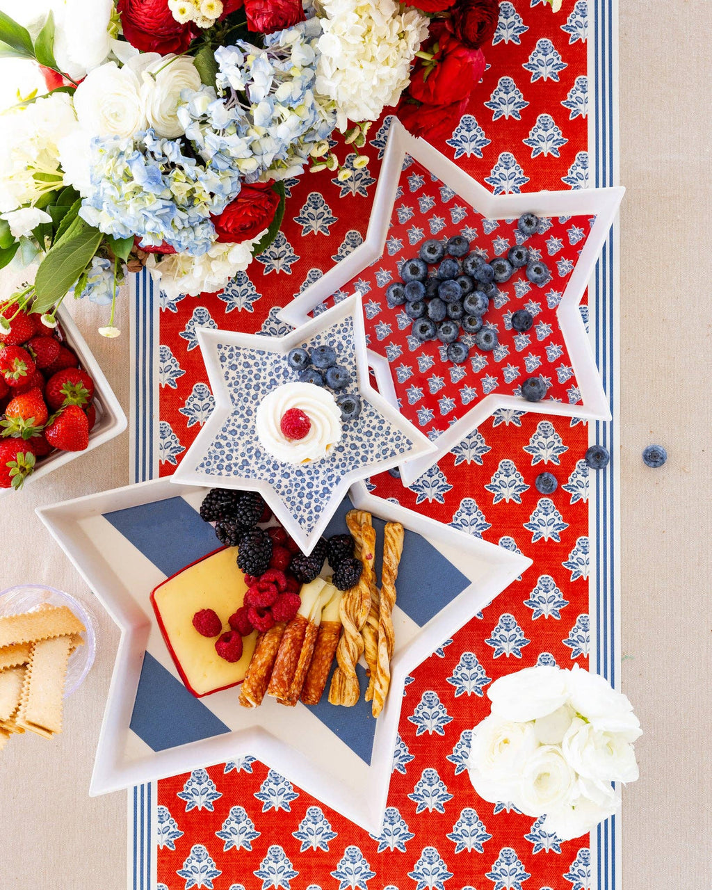 Floral Paper Table Runner