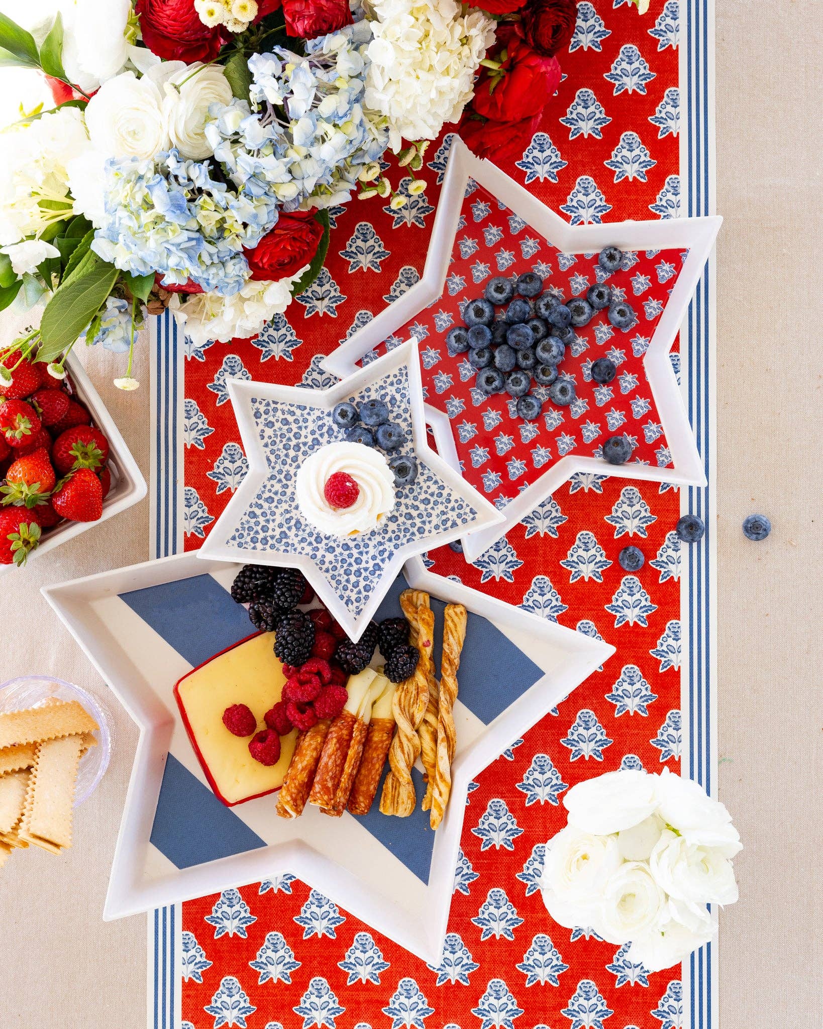Floral Paper Table Runner