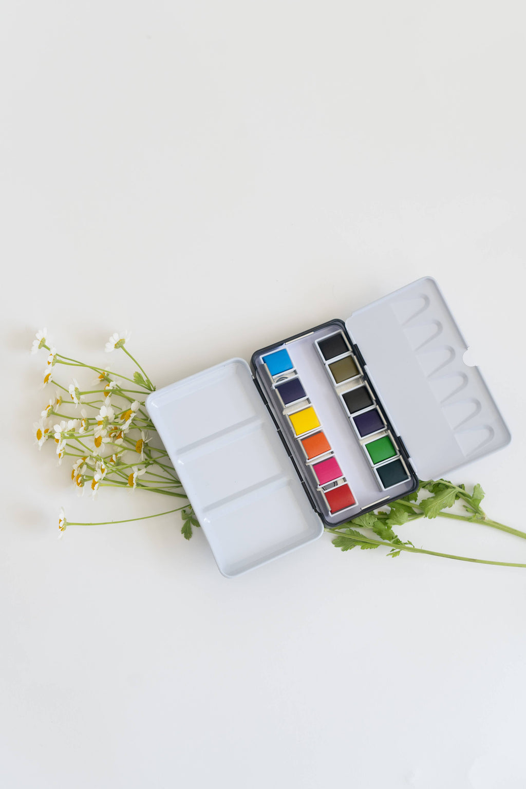 Mini-Travel Watercolor Paint Palette (12 Color)