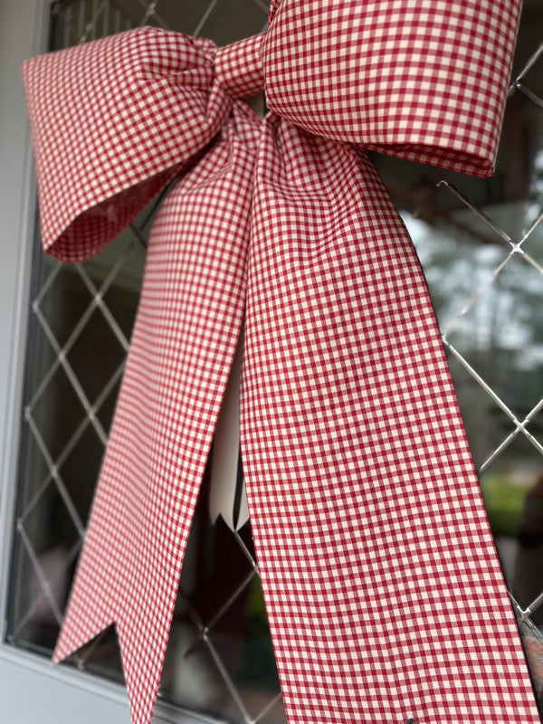 Red Gingham Bow