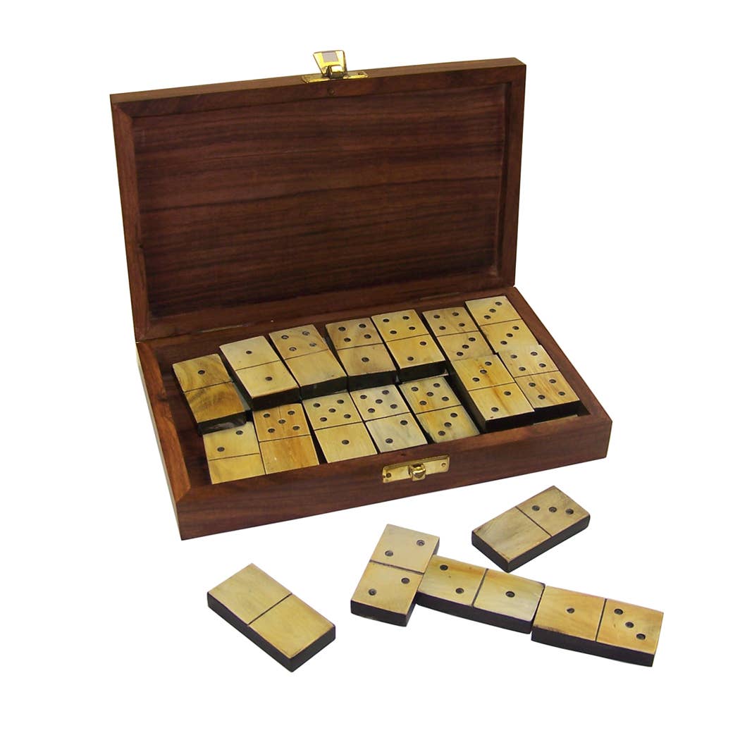 Colonial Ox Horn Domino Set