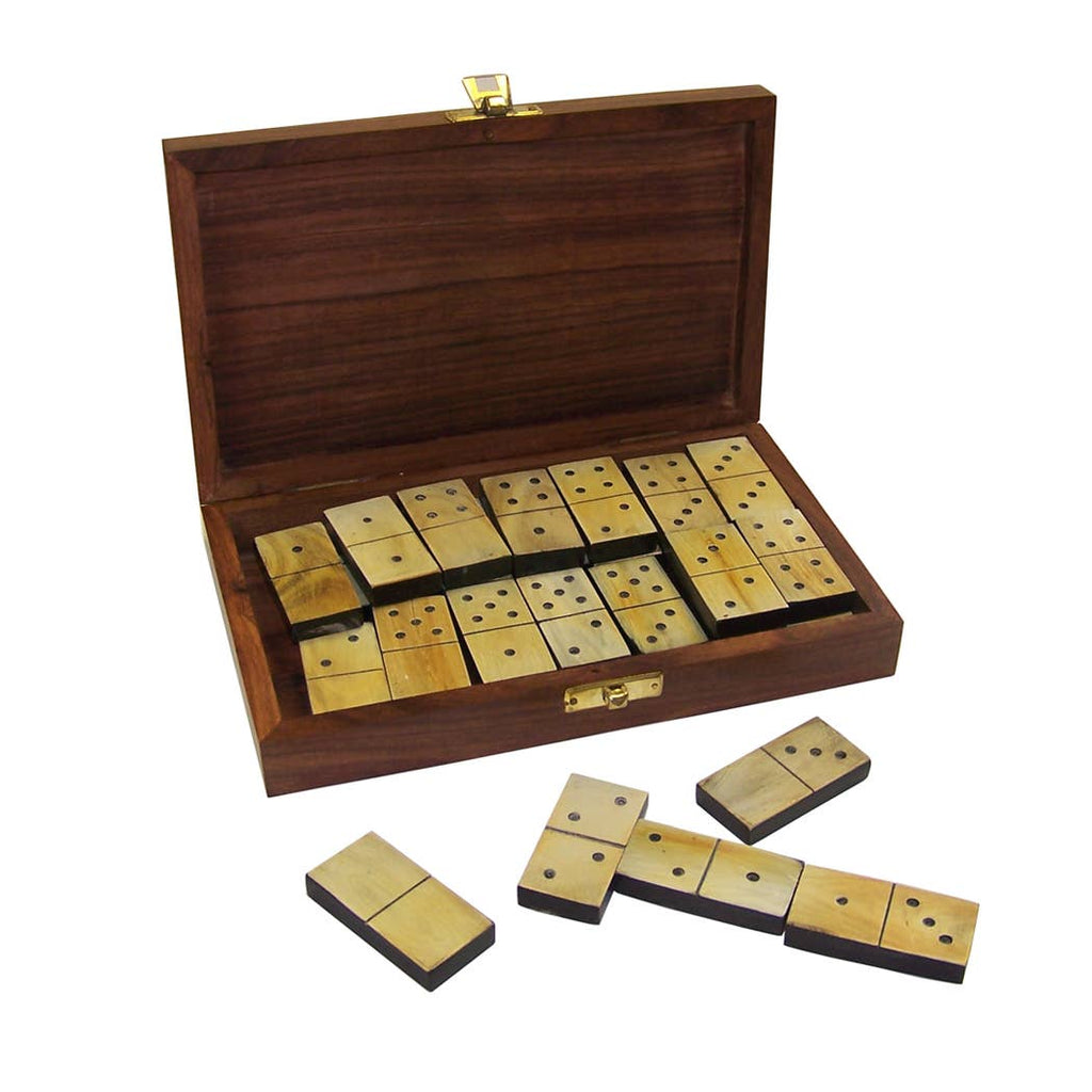 Colonial Ox Horn Domino Set