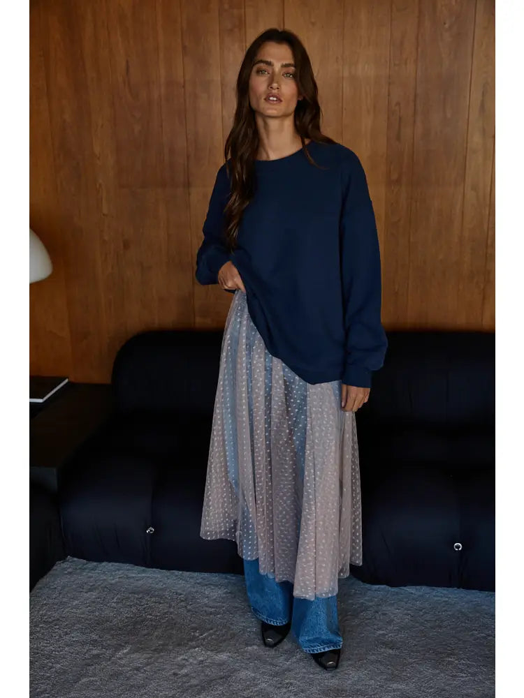 LA/NY Patchwork Pullover