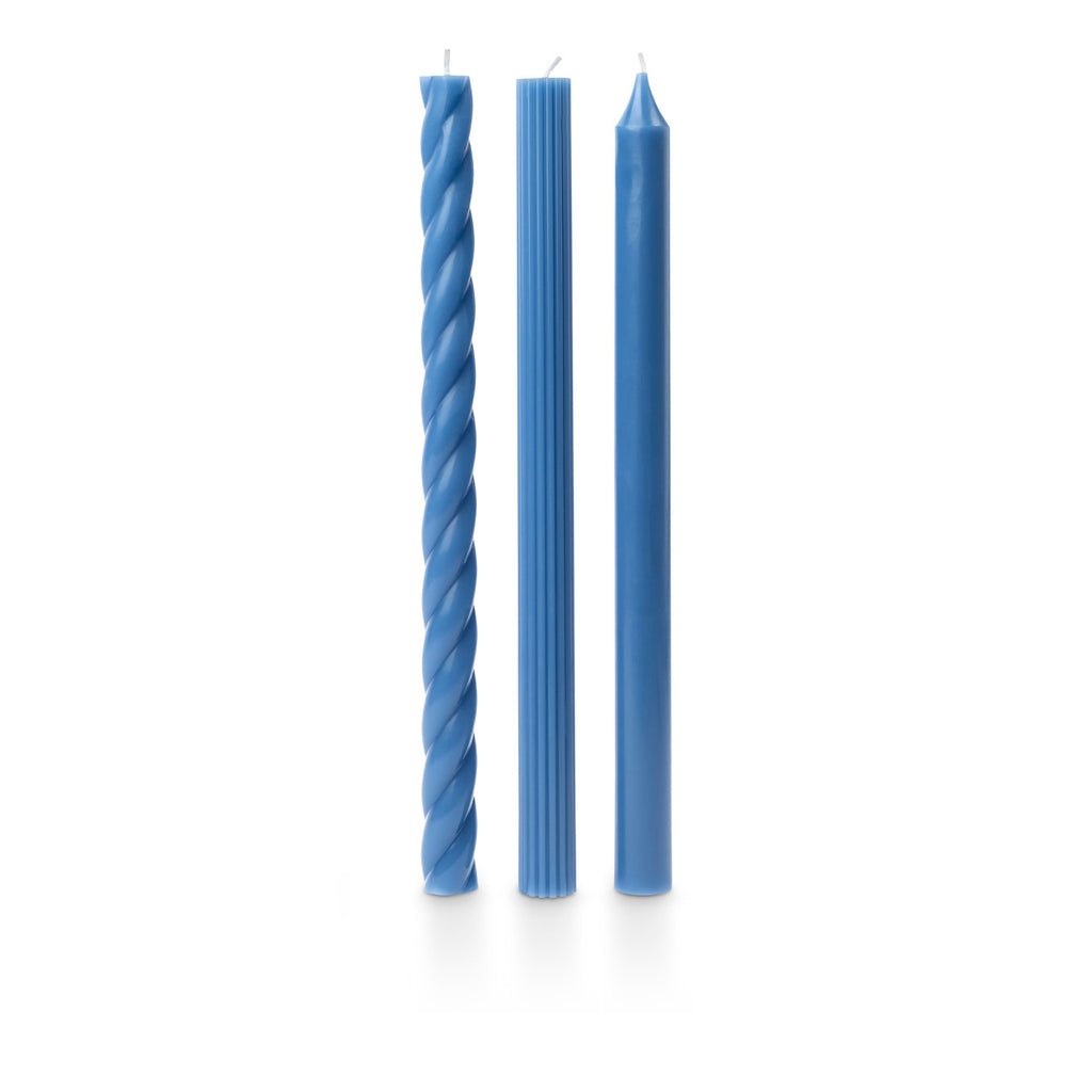 Blue Taper Candles