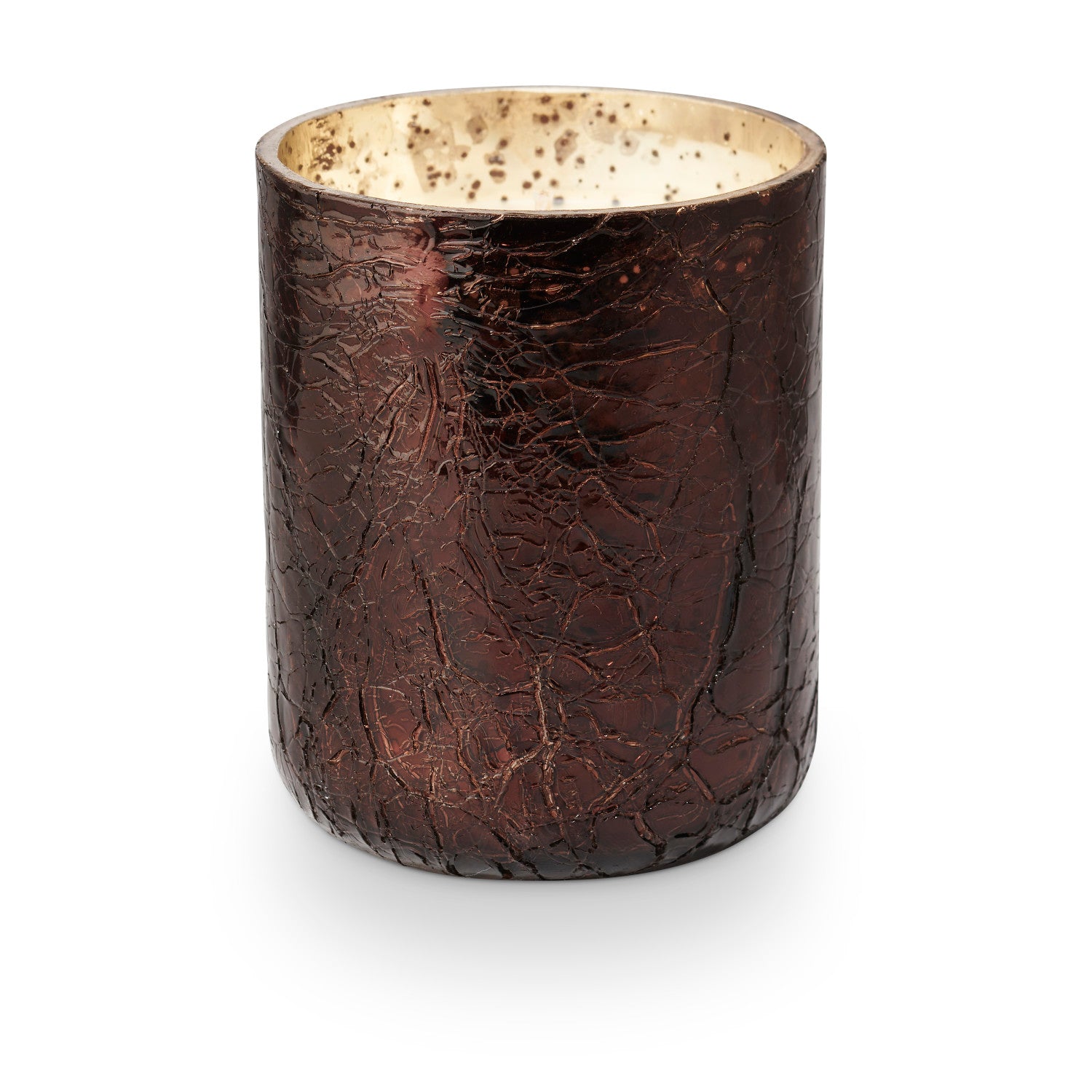 Midnight Pumpkin Crackle Glass Candle