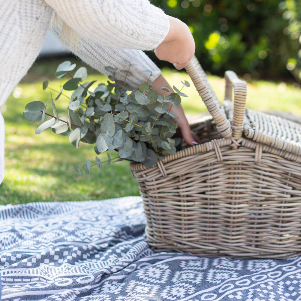 Rattan Picnic Basket