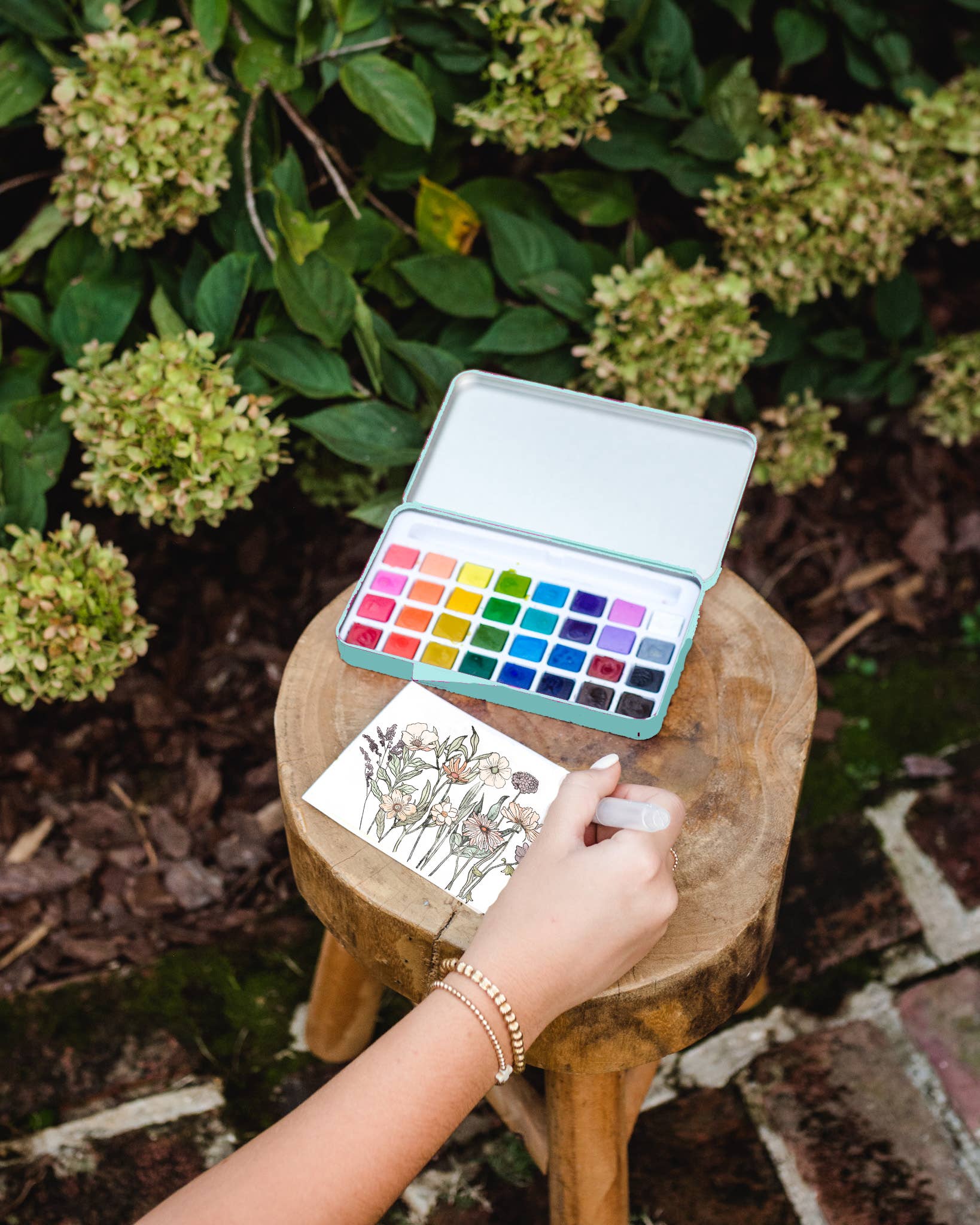 English Countryside Watercolor Painting Kit