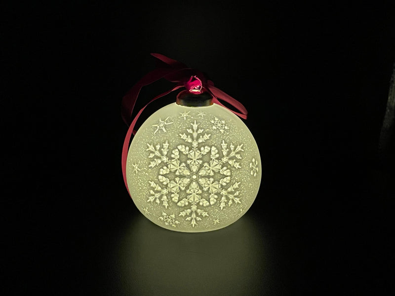 Snow Flake Ball Ornament