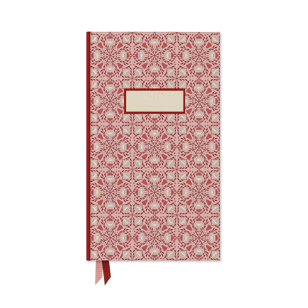 Pink Folk Pattern Pocket Journal