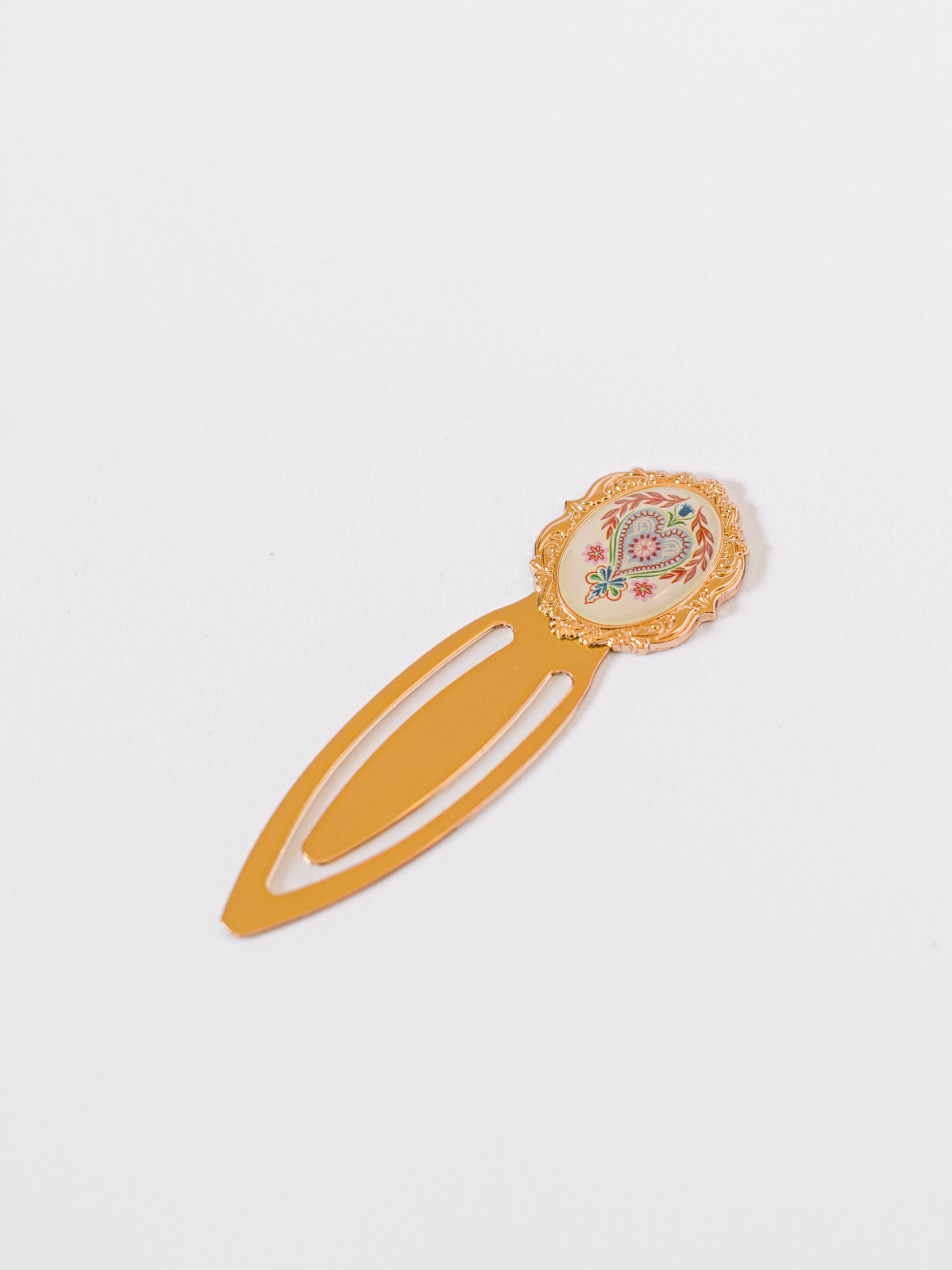 Folk Heart Metal Clip Bookmark