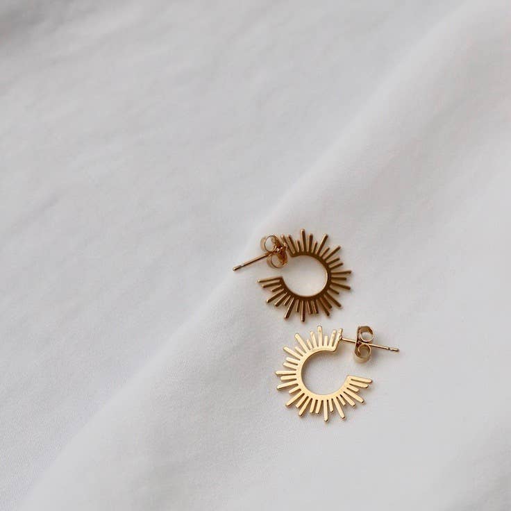 Sun Silhouette Hoops