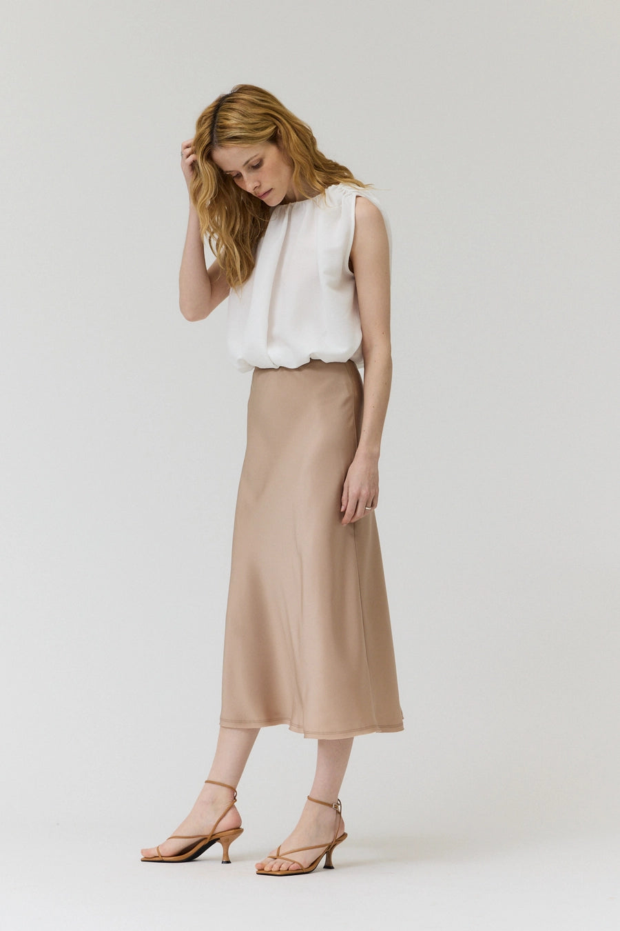 Satin Mermaid Fit Skirt