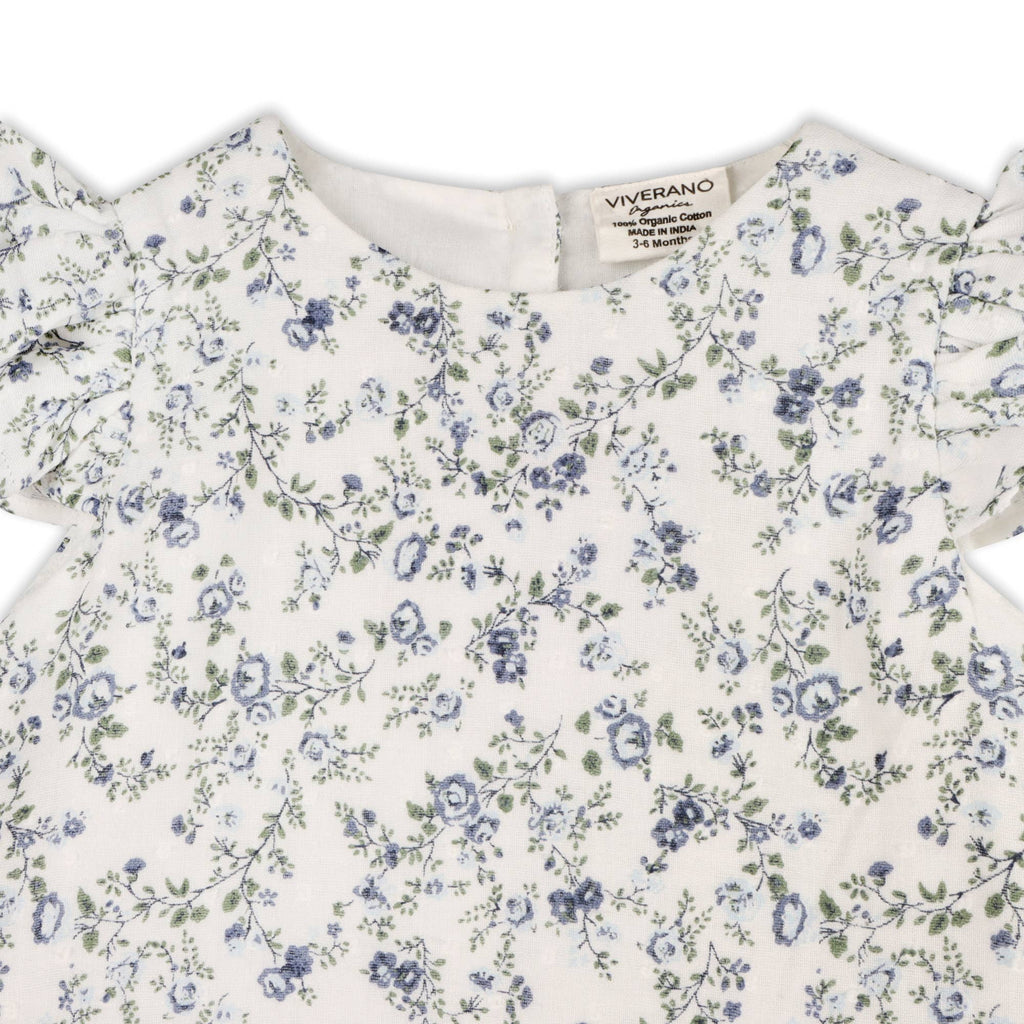Celia Floral Baby Bow Blouse +Bloomer (Organic)