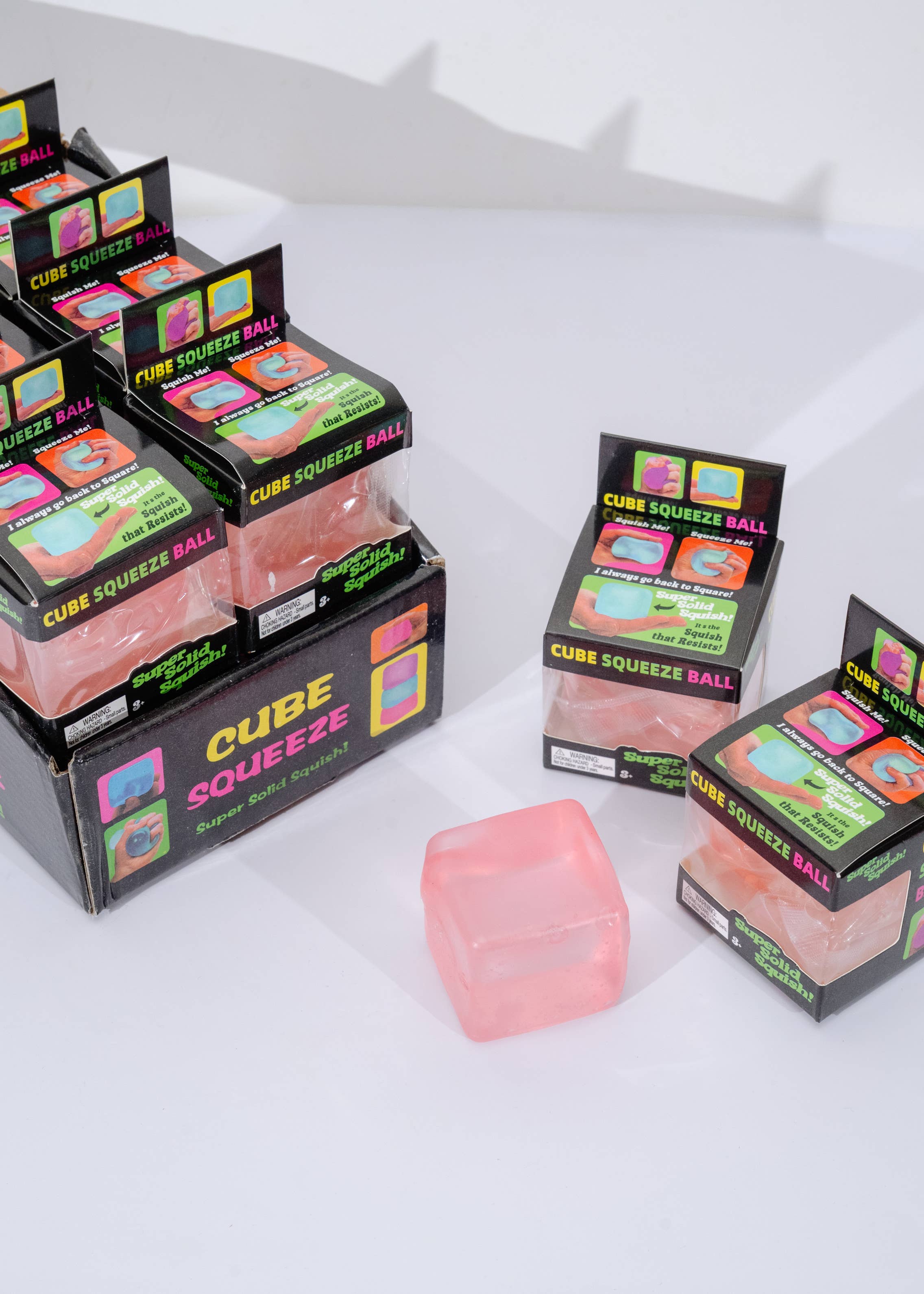 Jelly-Filled Squeeze Cube Stress Toy