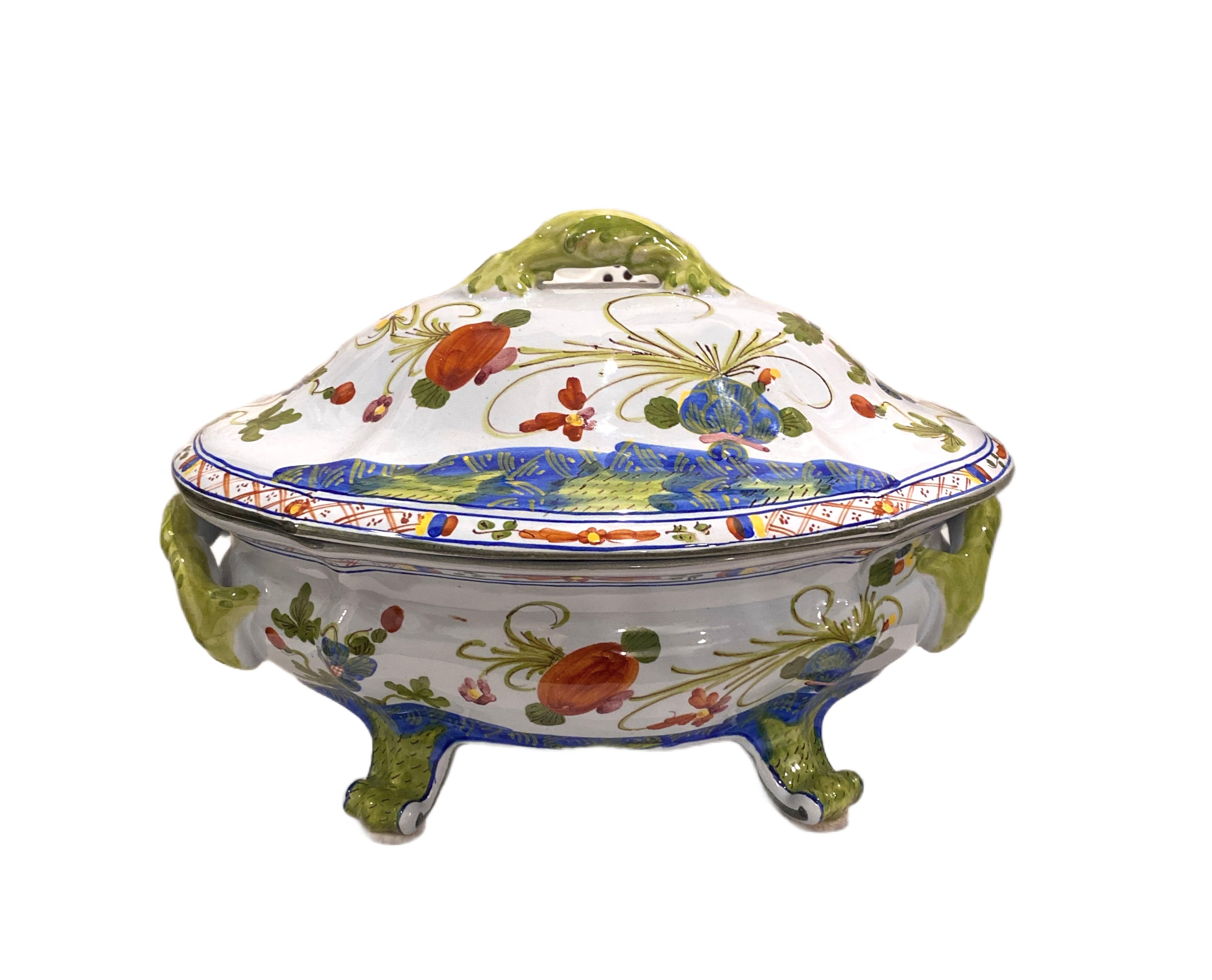Vintage Faenza Garofano Italian Soup Tureen