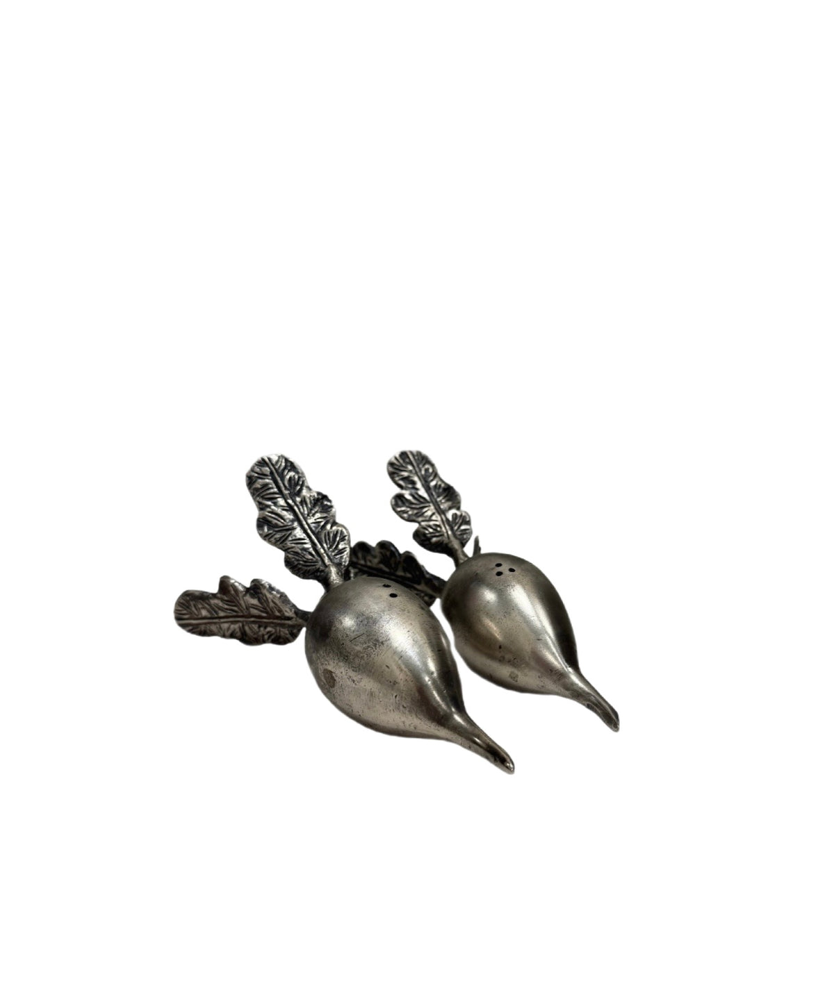 Silver Radish Salt & Pepper Shakers