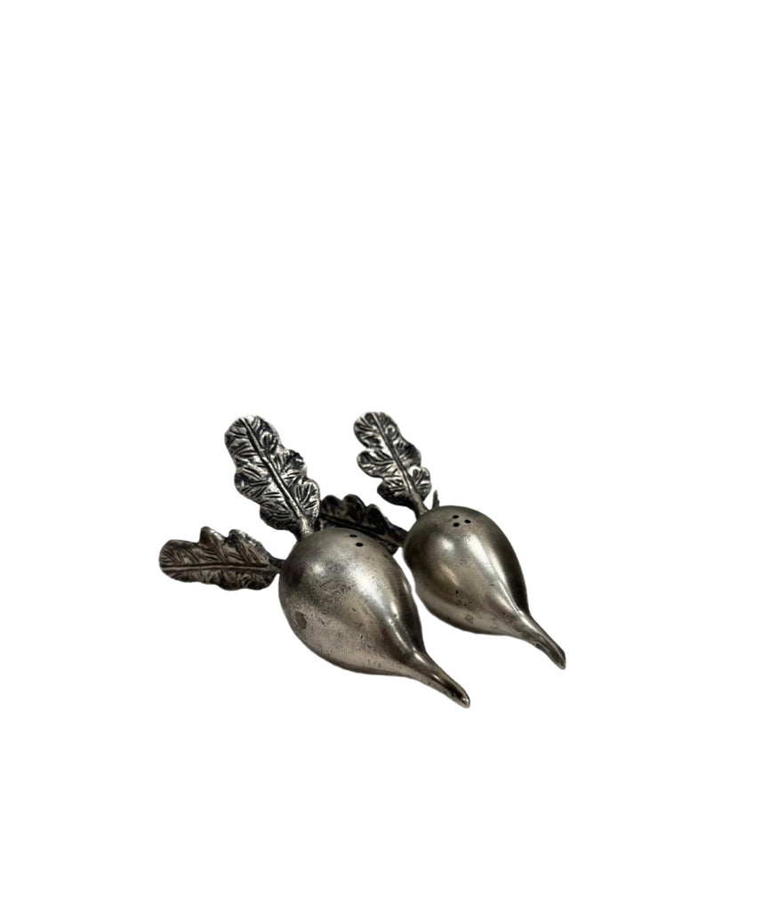 Silver Radish Salt & Pepper Shakers
