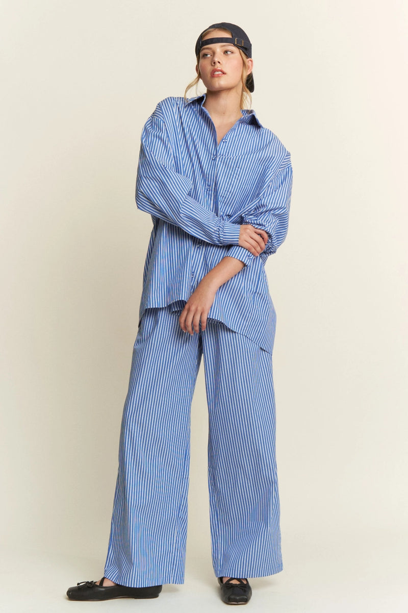 The Ruby Stripe Loungewear Wide Leg Pants