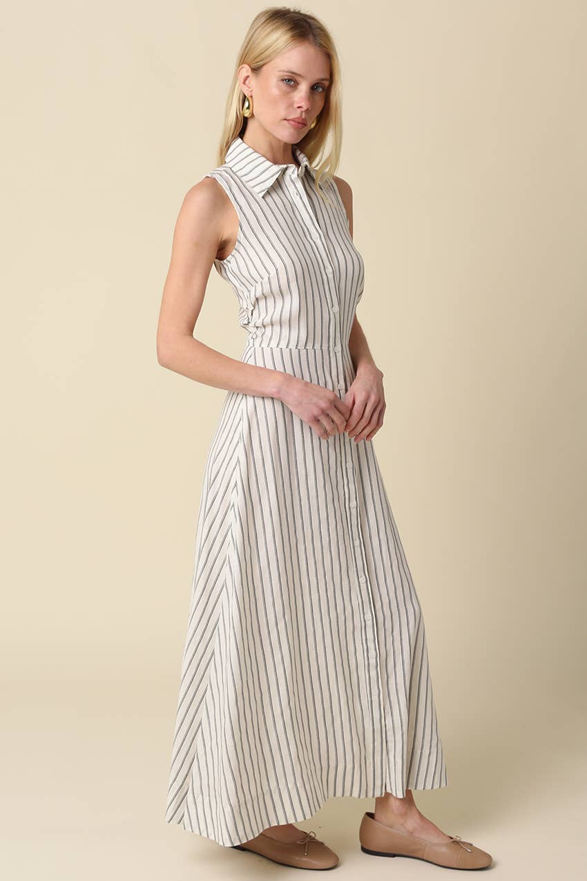 Carly Striped Maxi Dress
