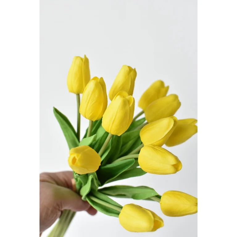 Yellow Real Touch Mini Tulip Bundle