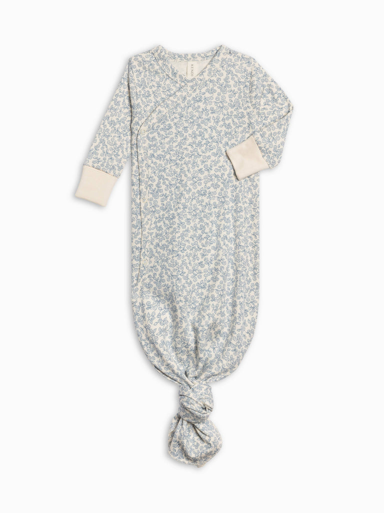 Indy Kimono Gown in Narelle Floral / Ivory + Sea