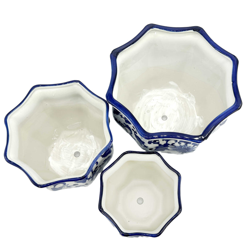 Chinoiserie Planter Pots- Asst Sizes