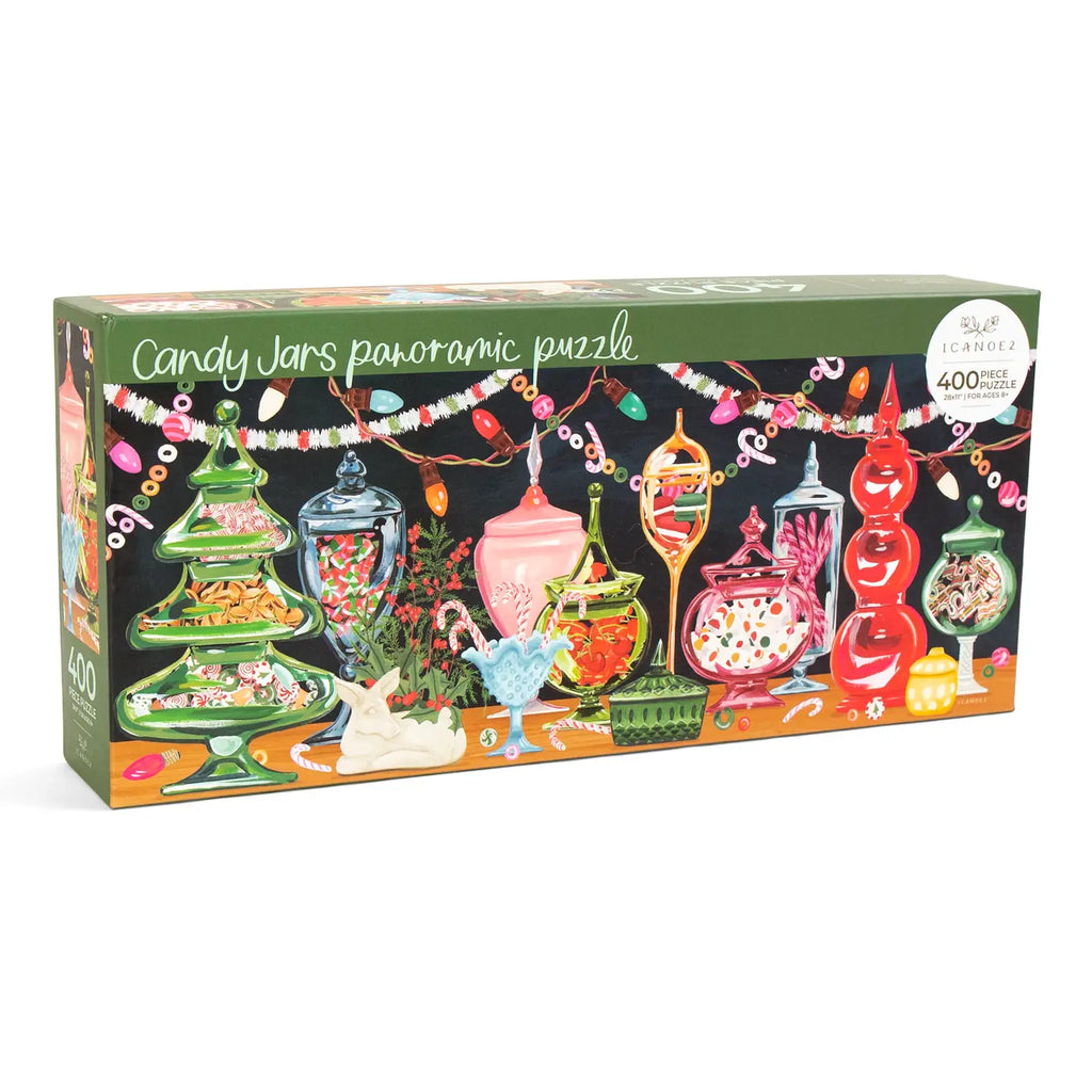 Candy Jars Panoramic Holiday Jigsaw Puzzle