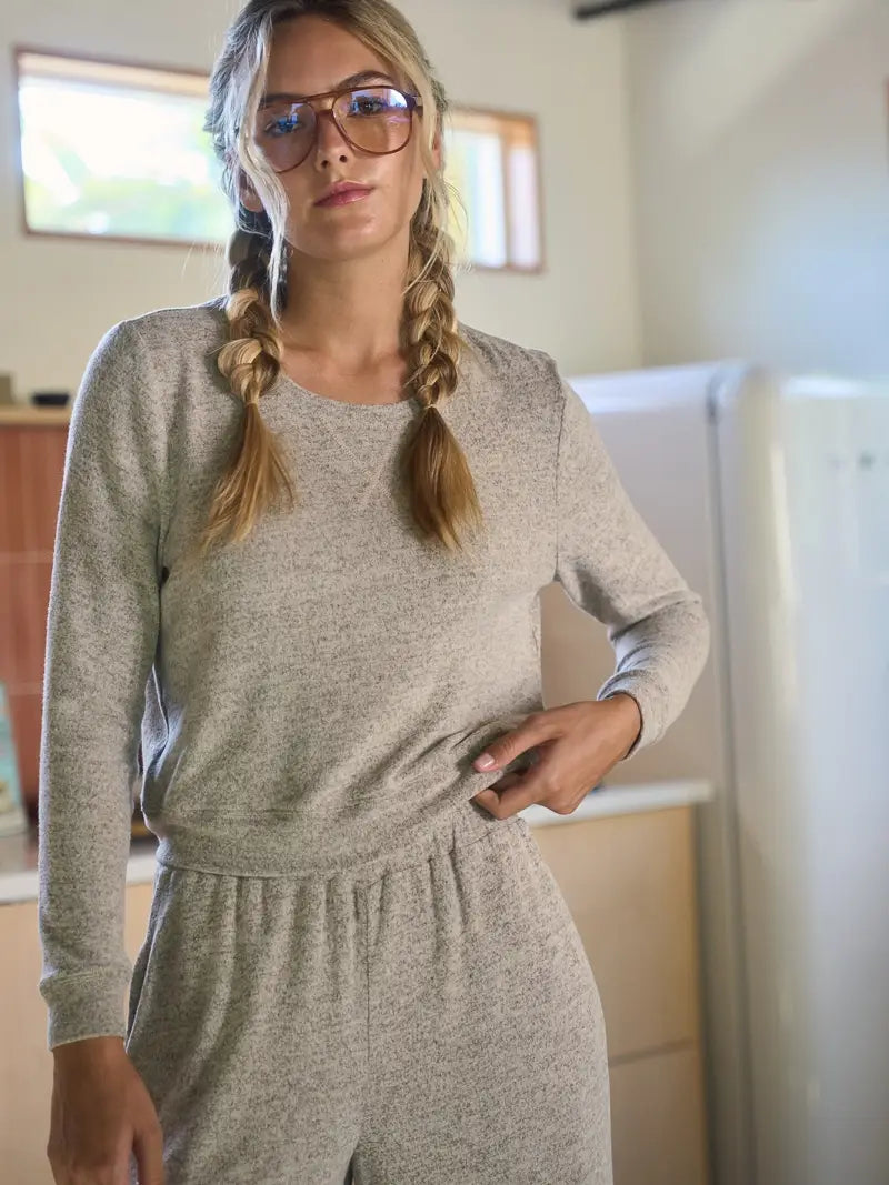 Cropped Knit Cardigan Top