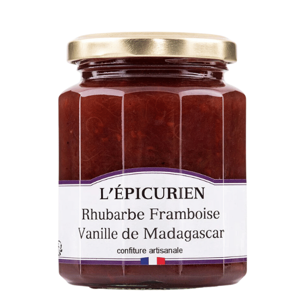 L'Epicurien Rhubarb, Raspberry and Vanilla Preserves