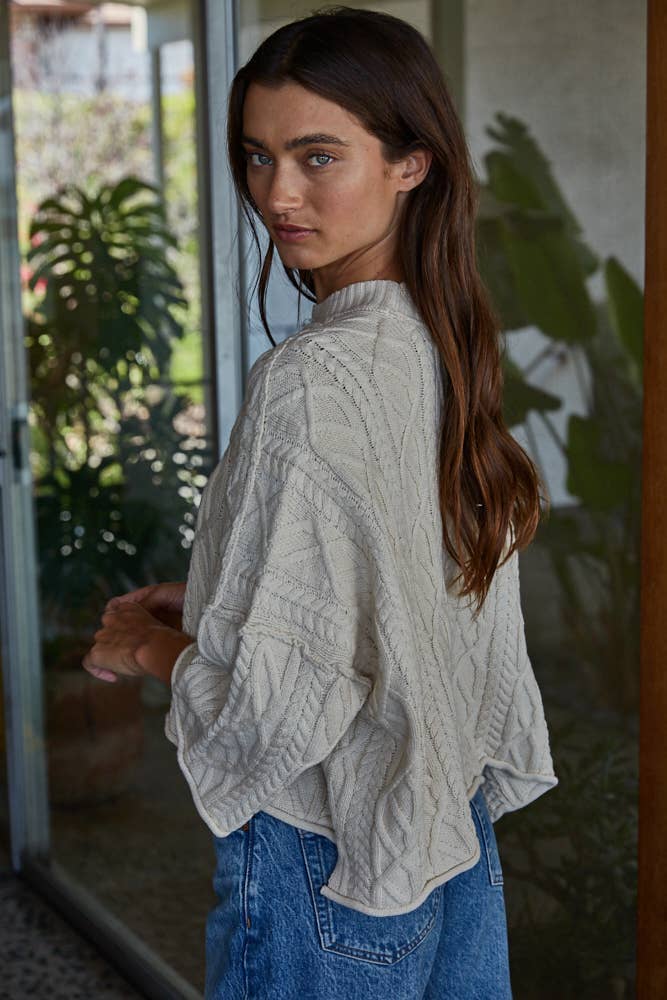 Knit Cable Pullover Sweater