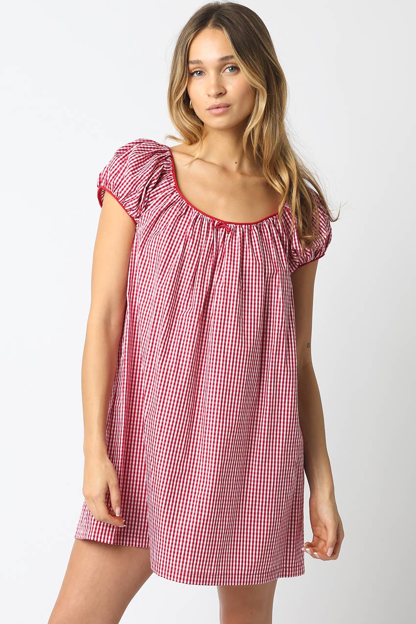 Harper Gingham Mini Dress