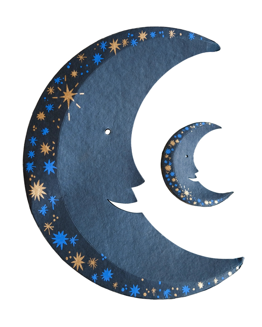Large Midnight Moon Paper Ornament