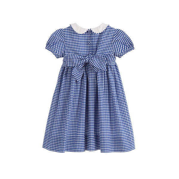 Daisy Smocked Dress - Blue/Green Plaid main image 1