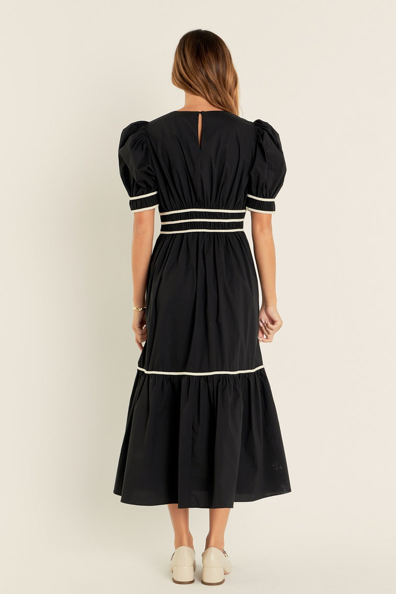 BOW MIDI DRESS