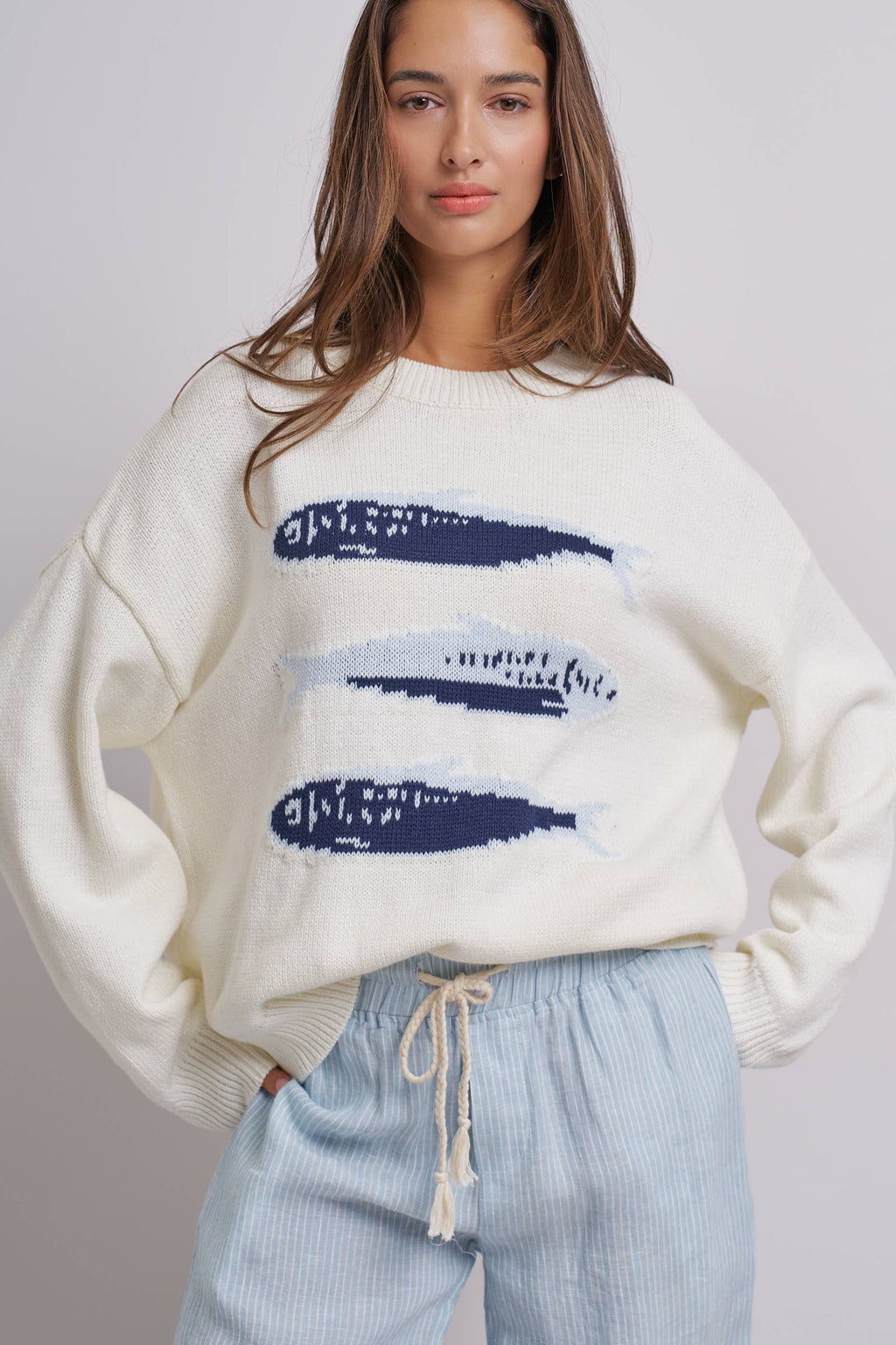 Sardines Oversized Knit Sweater