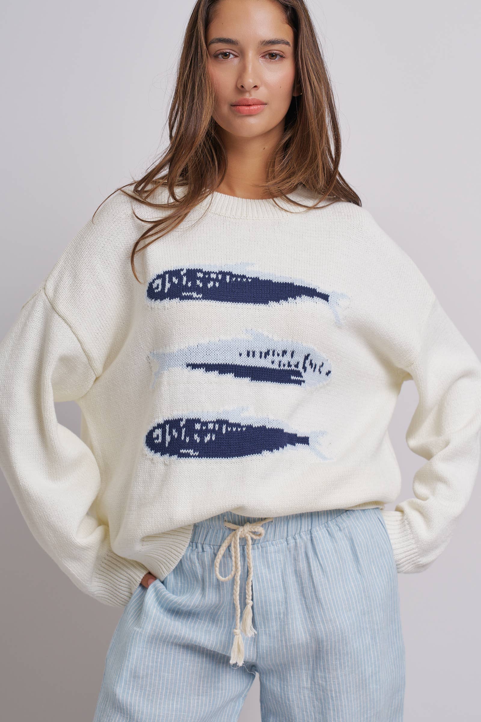 Sardines Oversized Knit Sweater