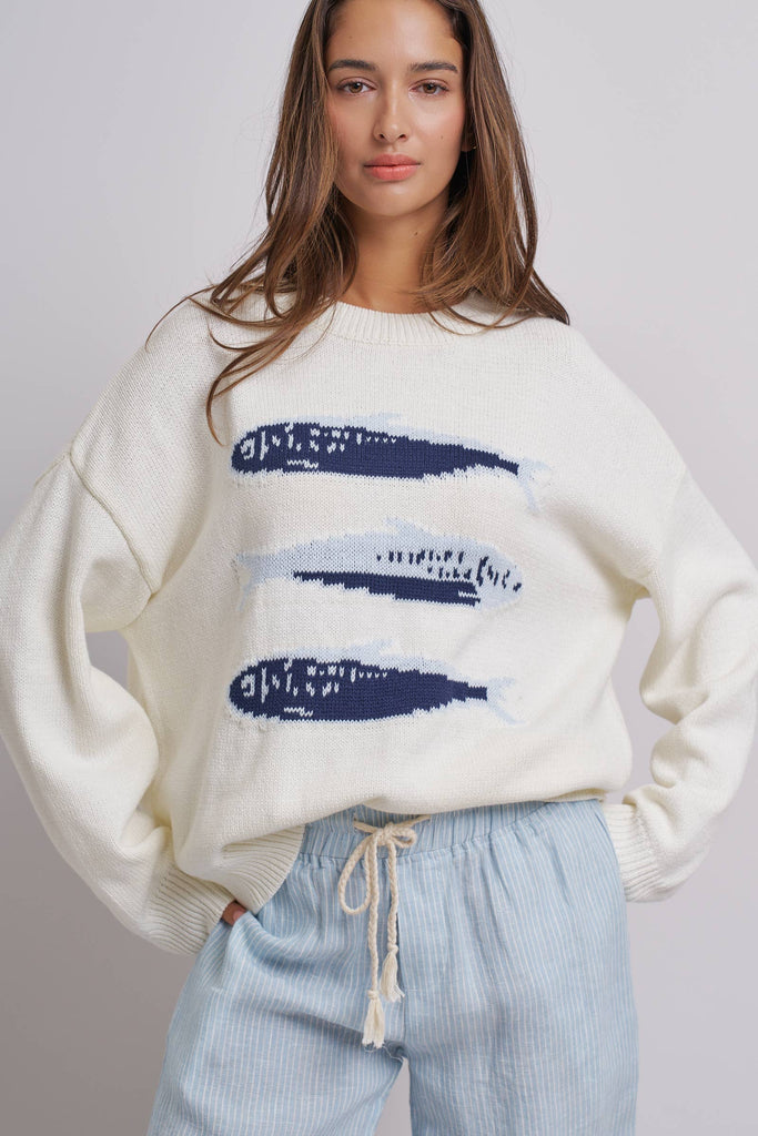 Sardines Oversized Knit Sweater