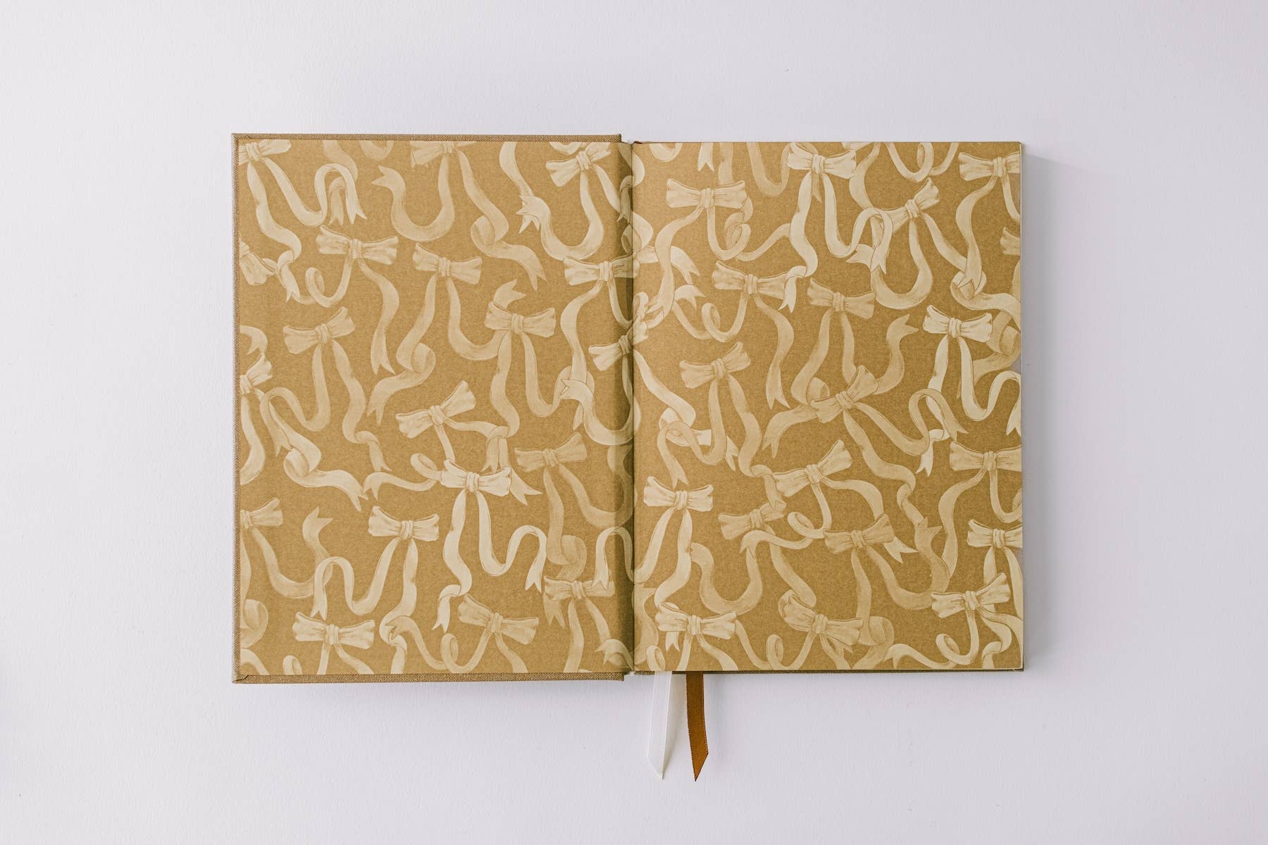 Foil Bow Bookcloth Hardcover Notebook