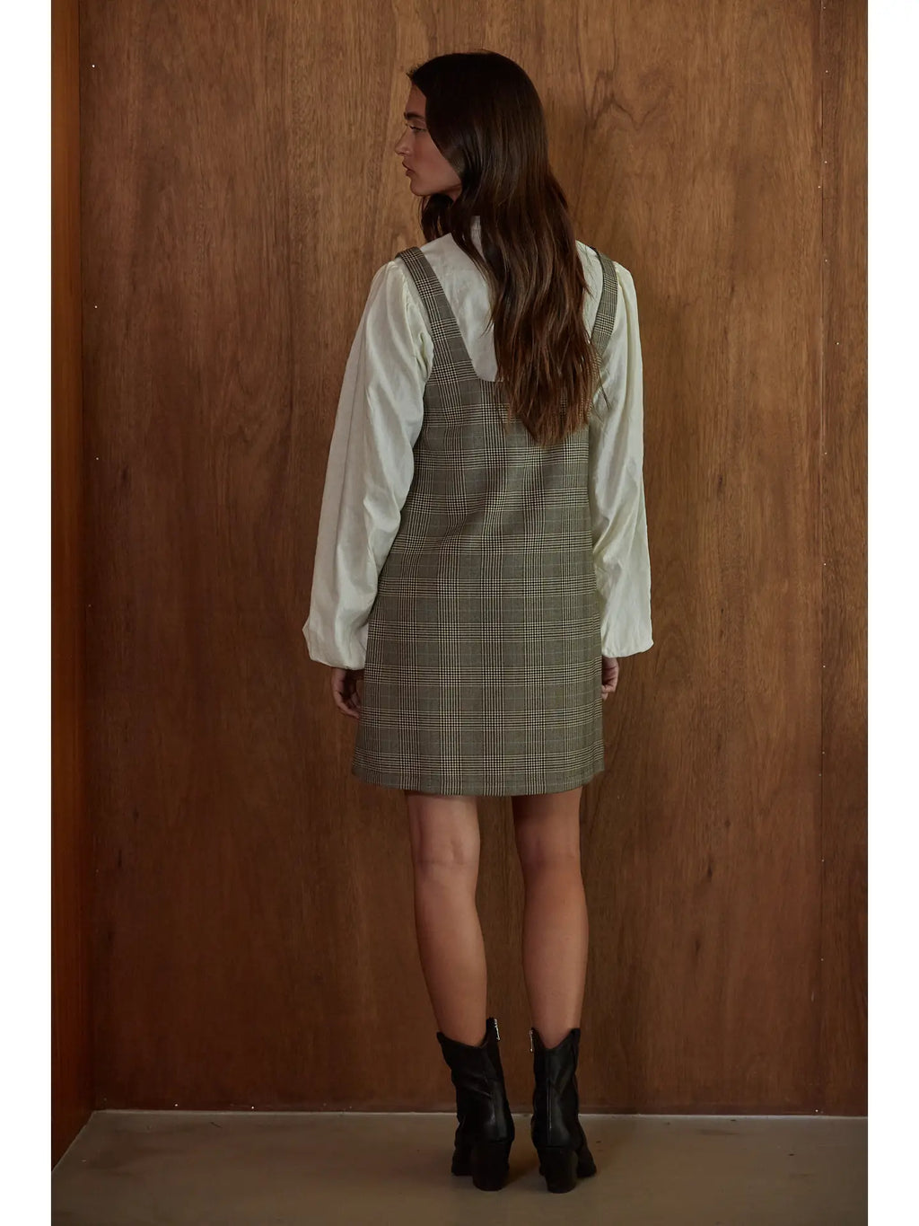 Plaid Flare Mini Dress