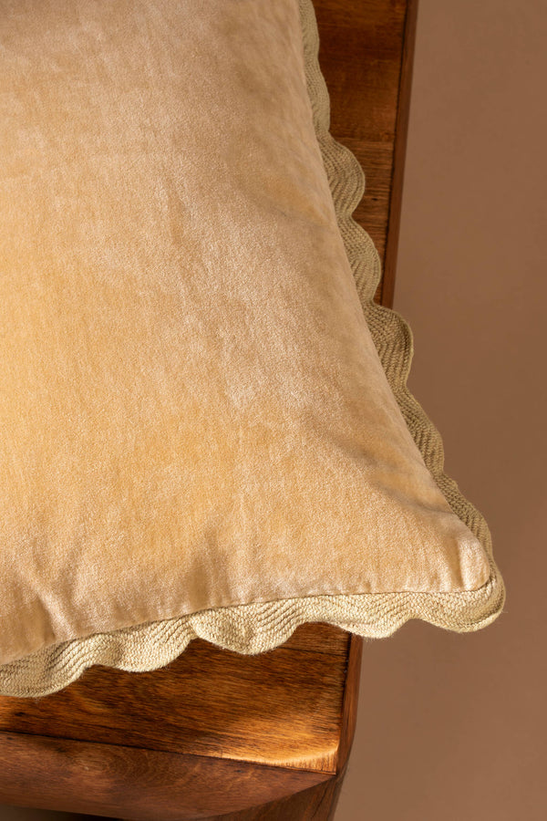 Velvet Scallop Pillow