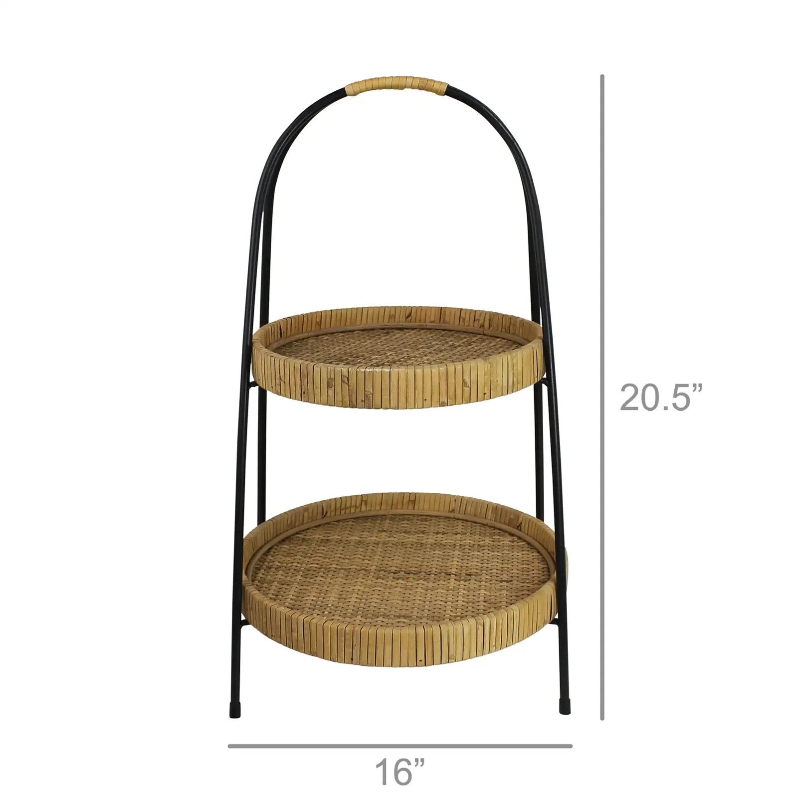Rattan Cayman Two Tier Stand