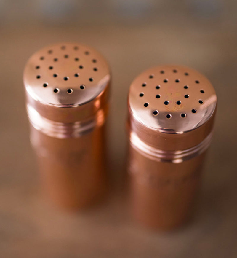 Copper Salt & Pepper Shakers