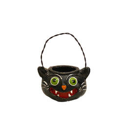 Bethany Lowe Black Cat Halloween Bucket Mini