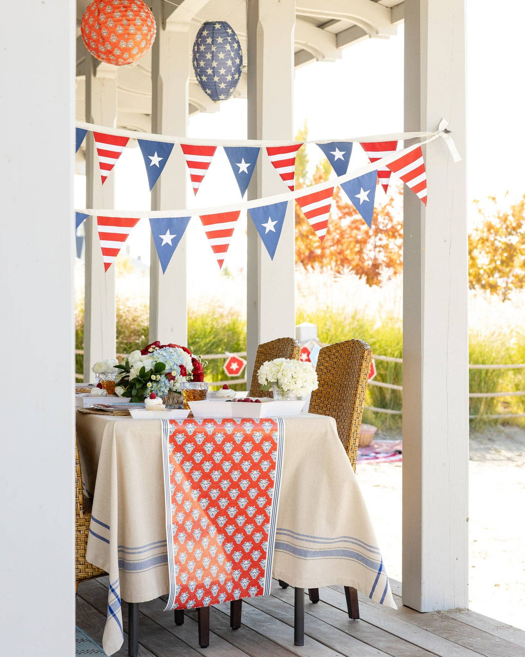 Floral Paper Table Runner