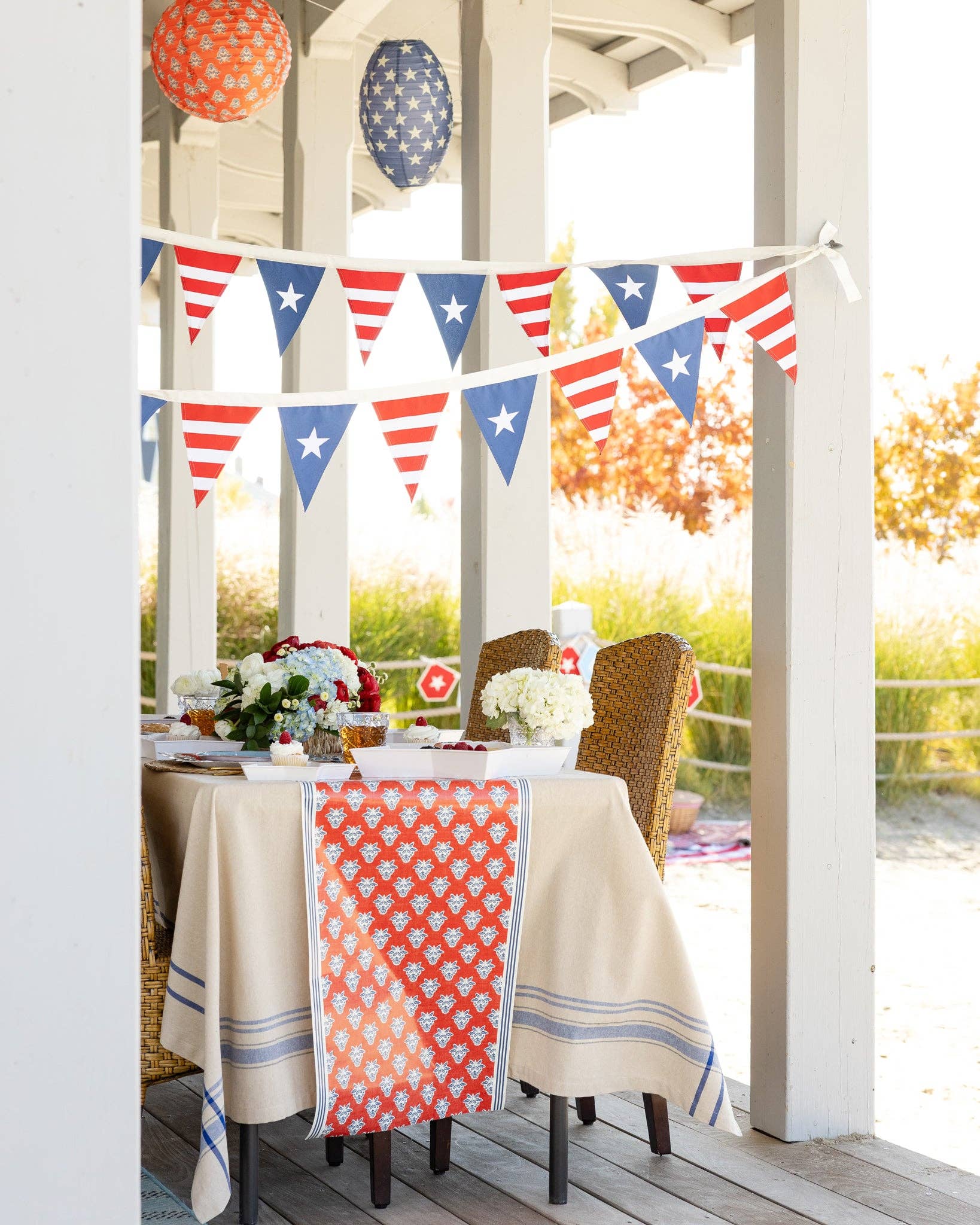 Floral Paper Table Runner