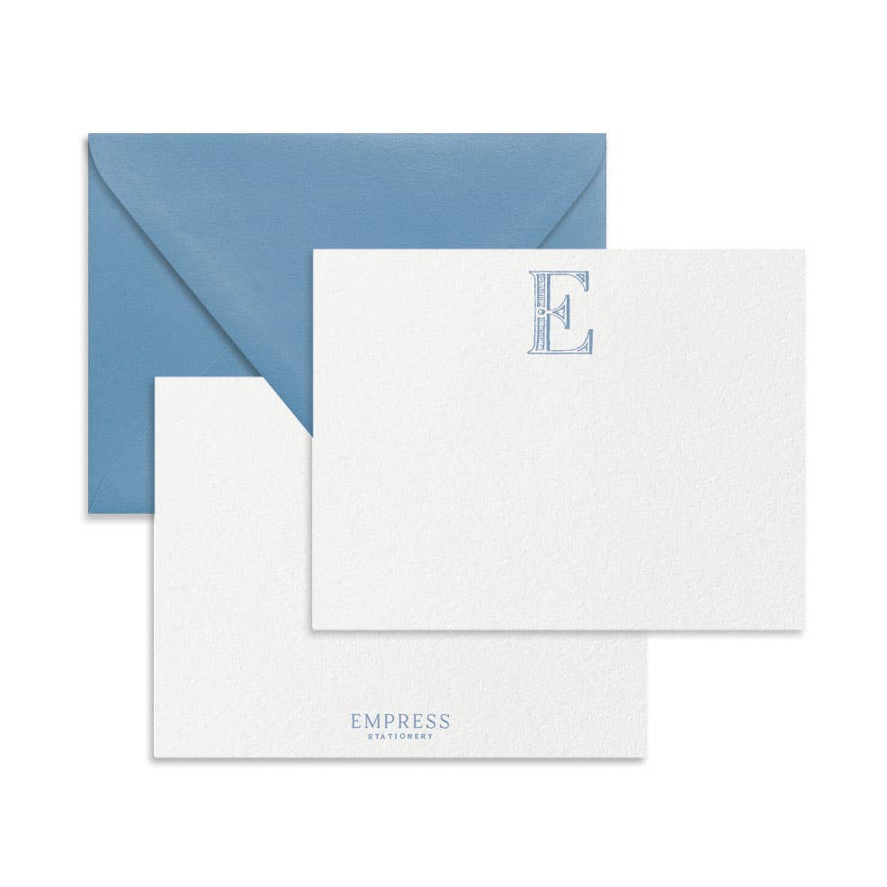 Blue Antique Letter Note Cards