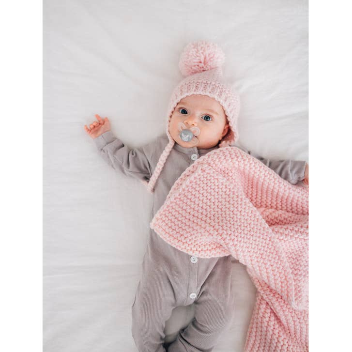 Garter Stitch Knit Baby Blanket